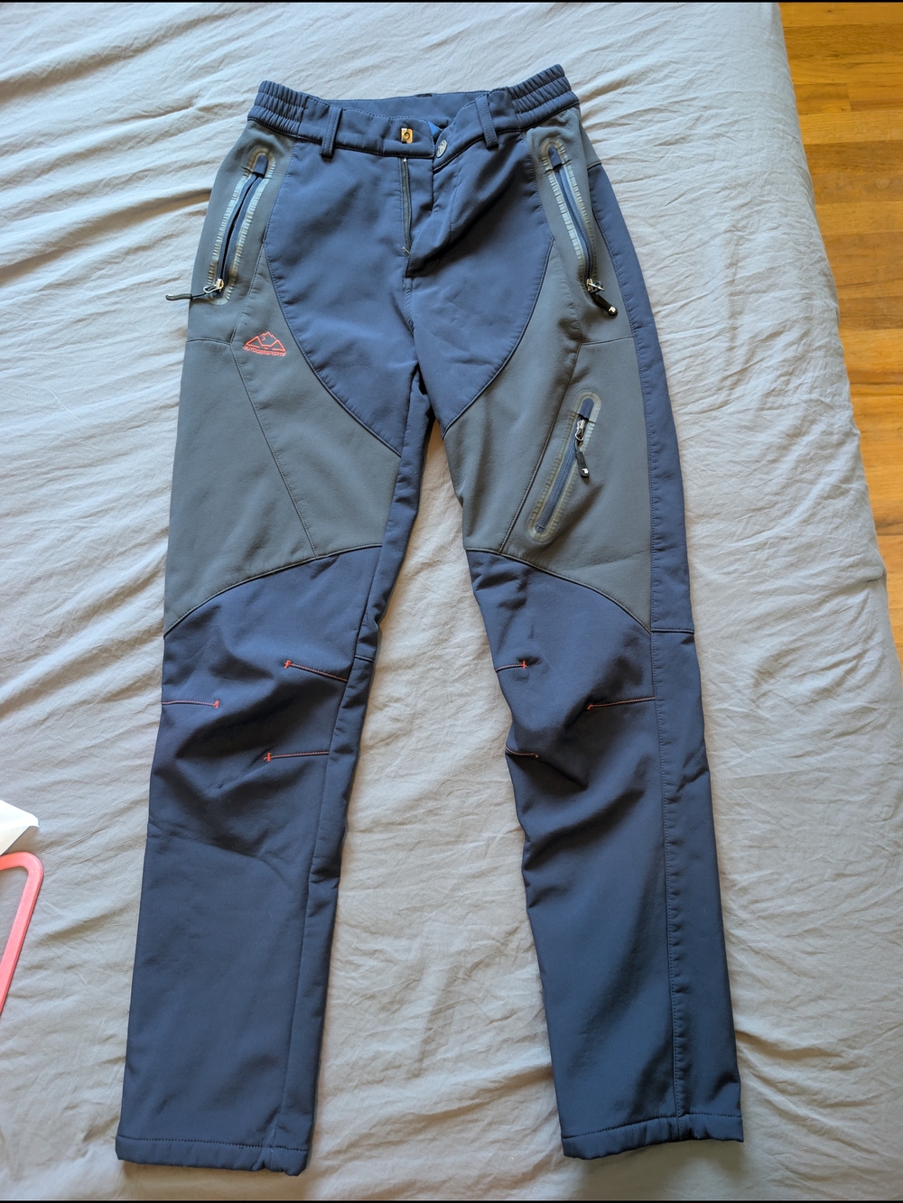 Women's Navy Two-Tone Softshell Hiking Pants
